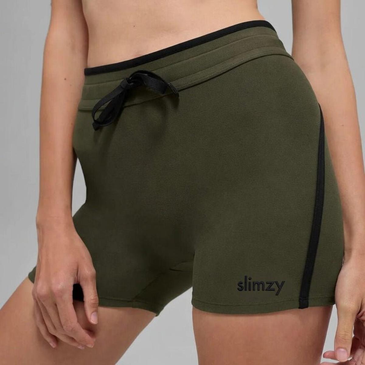 Slimzy Sport Drawstring Fitness Shorts - Dark Green