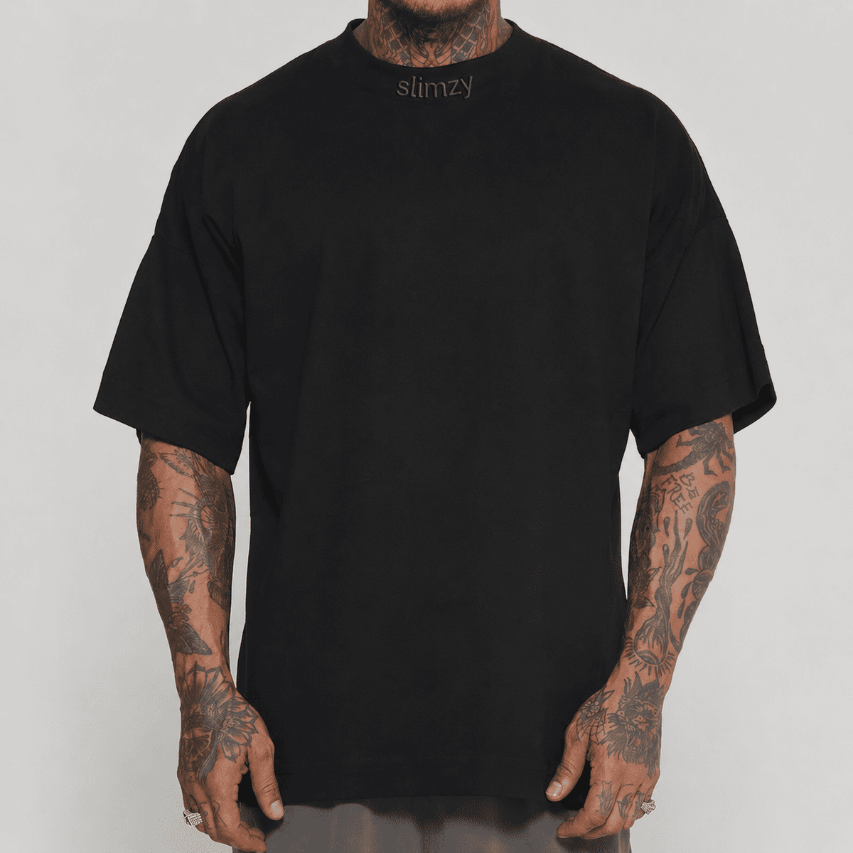 Slimzy Oversized Street Men's T-Shirt – Black