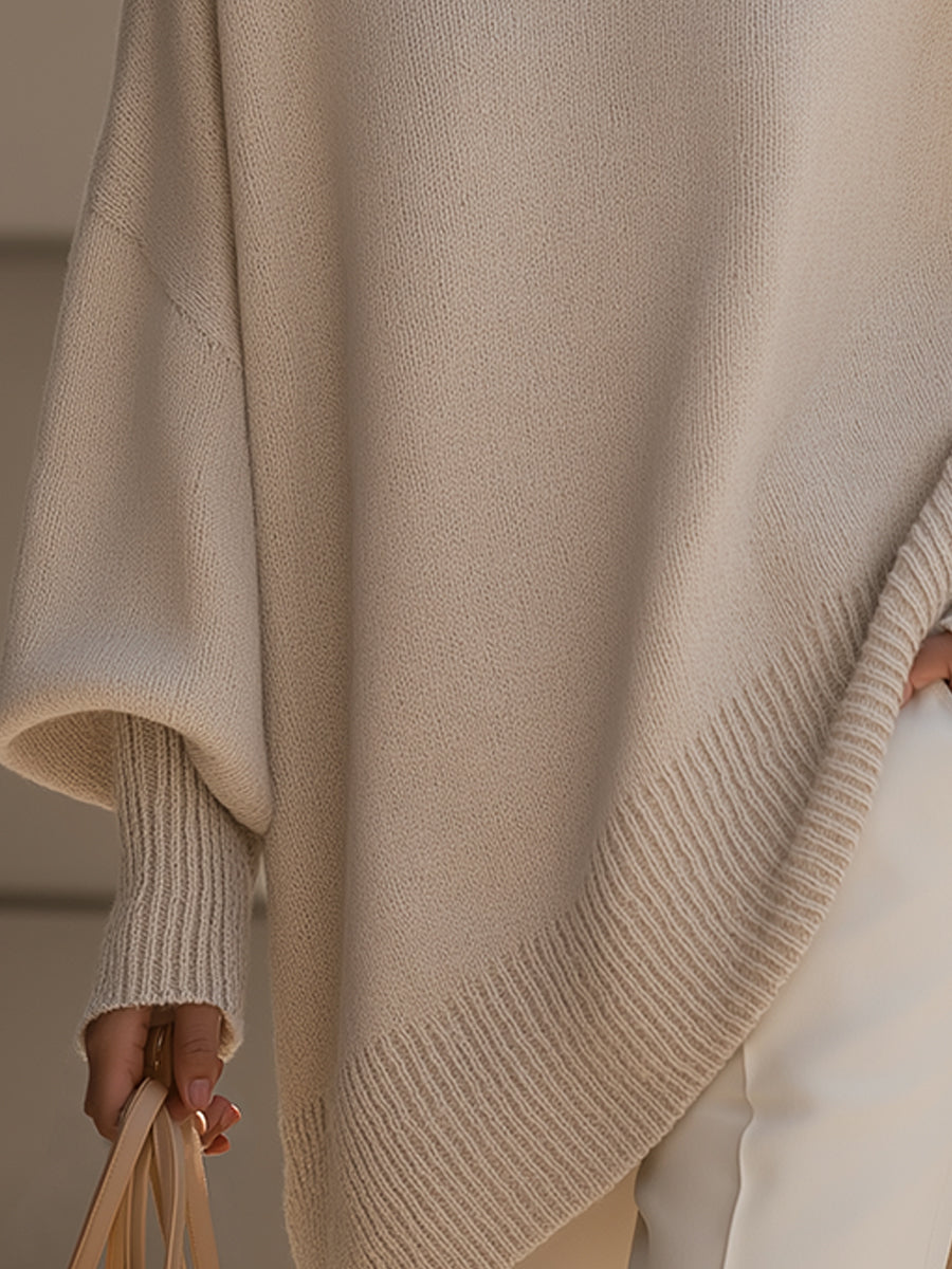 Luxe | Women's Oversized Drape Knit Sweater