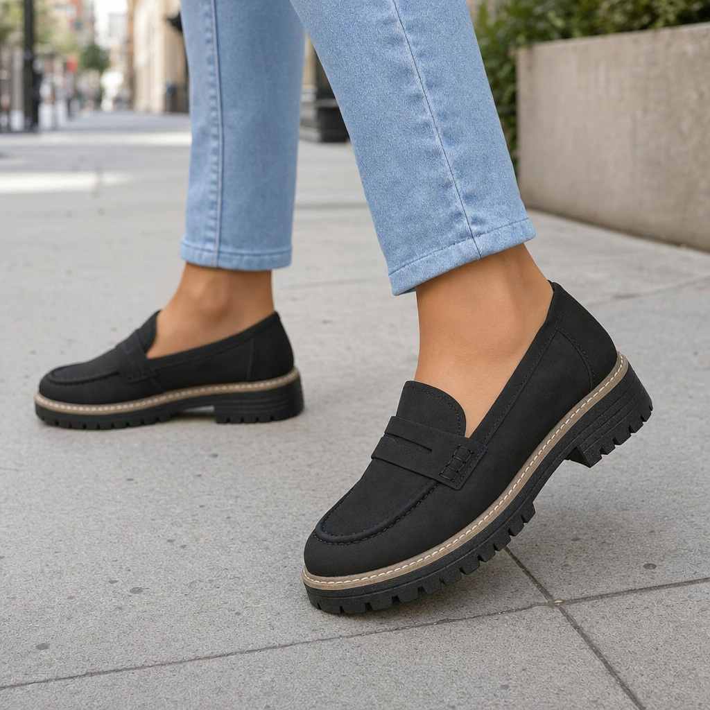 Avery | Women's Lug-Sole Platform Loafers — product image 2