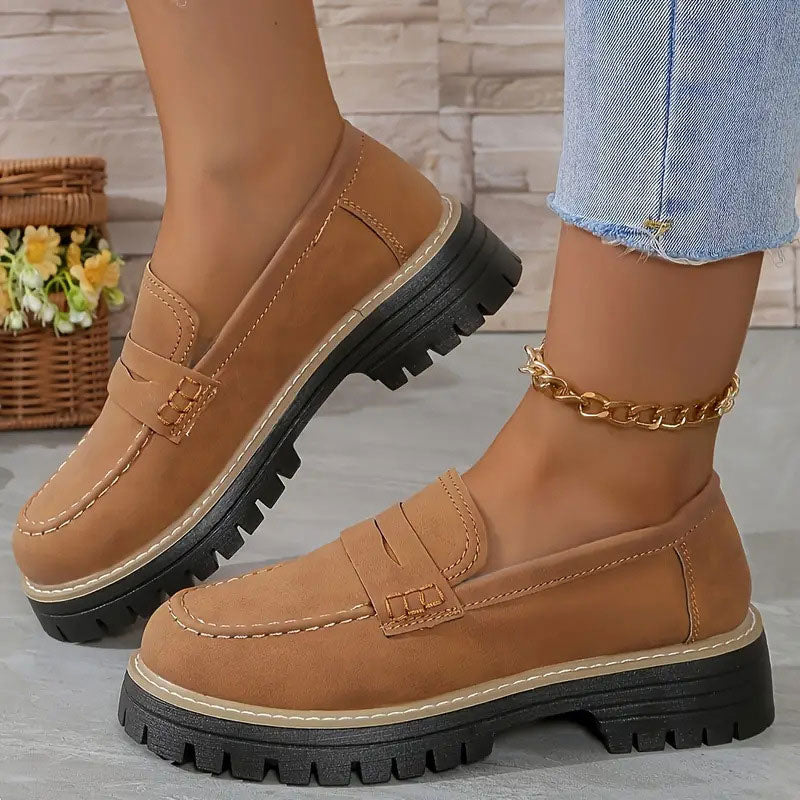 Avery | Women's Lug-Sole Platform Loafers — product image 13