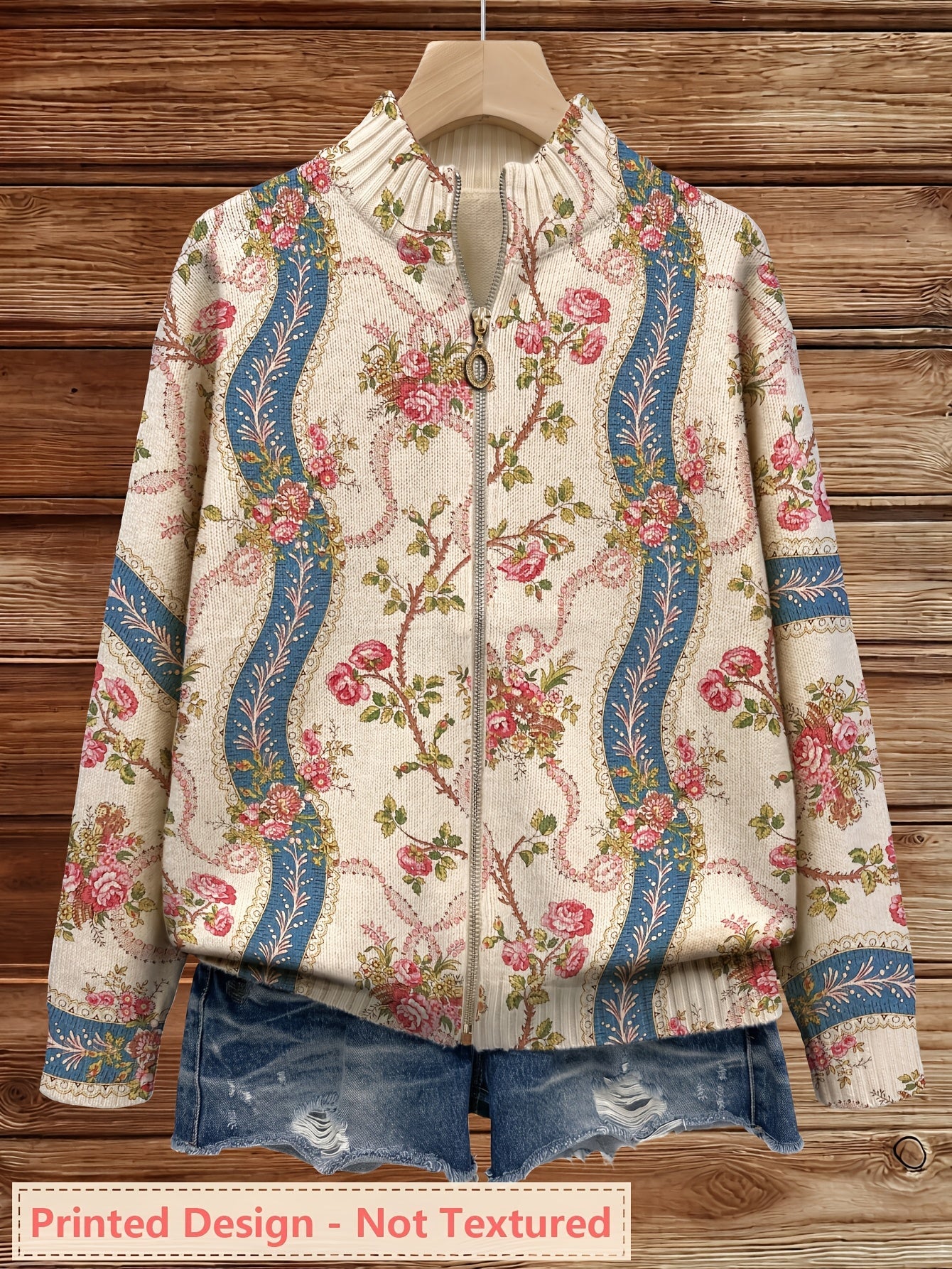 Danielle | Women's Floral-Print Zip-Front Jacket — product image 2