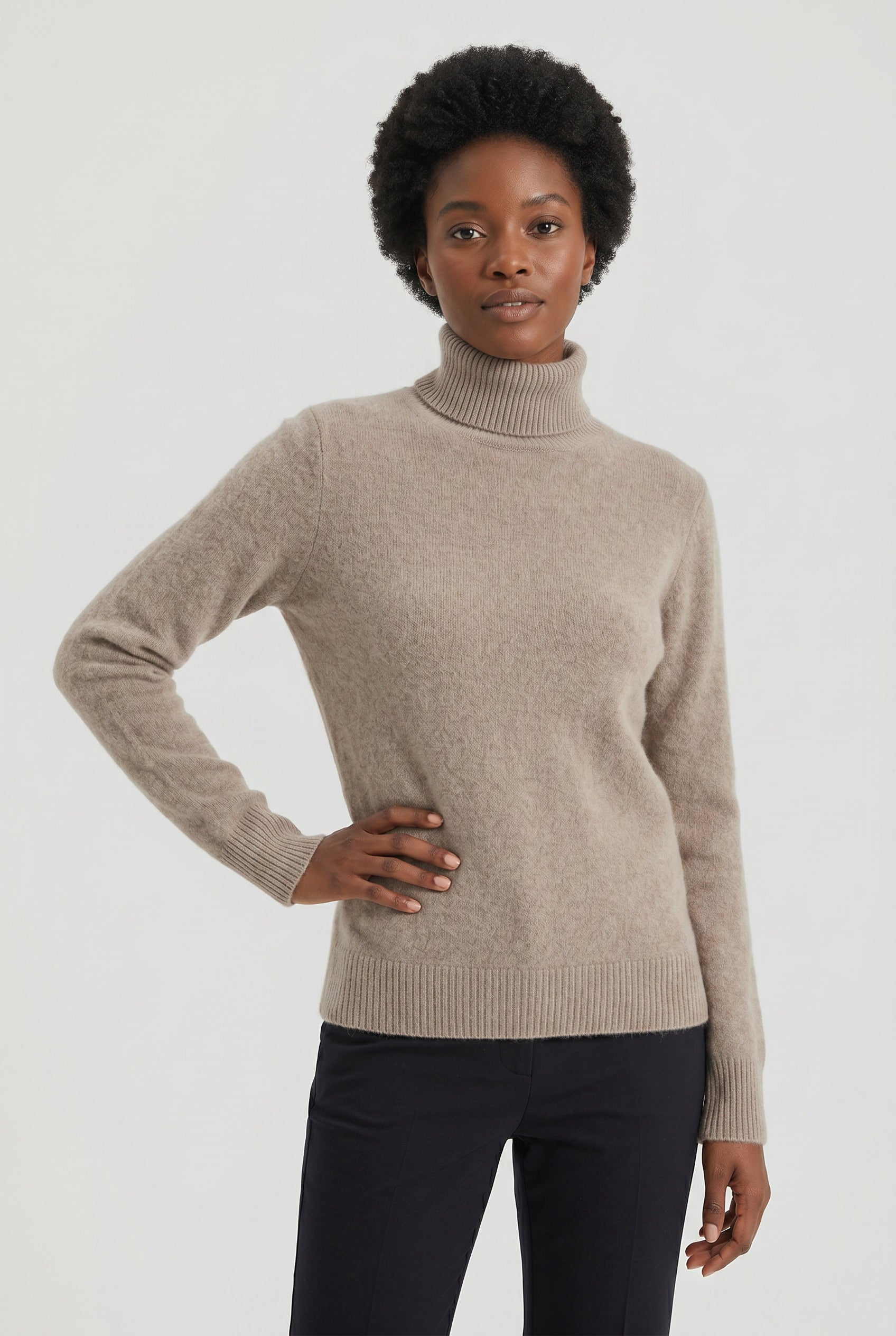 Elara | Women's Fitted Turtleneck Sweater — product image 1