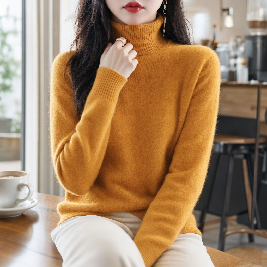 Elara | Women's Fitted Turtleneck Sweater — product image 2