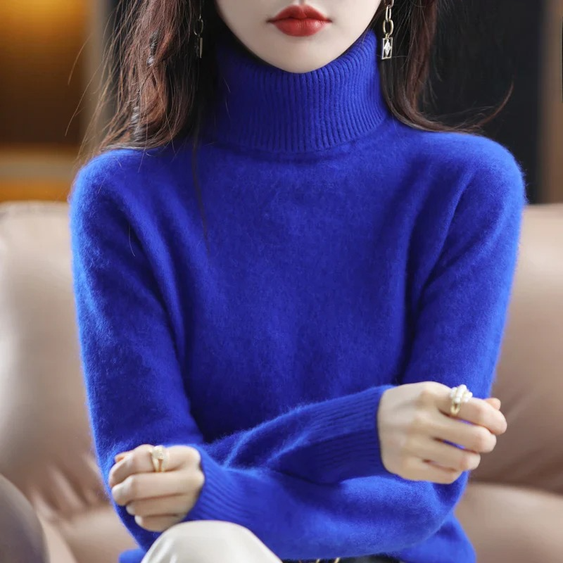 Elara | Women's Fitted Turtleneck Sweater — product image 32