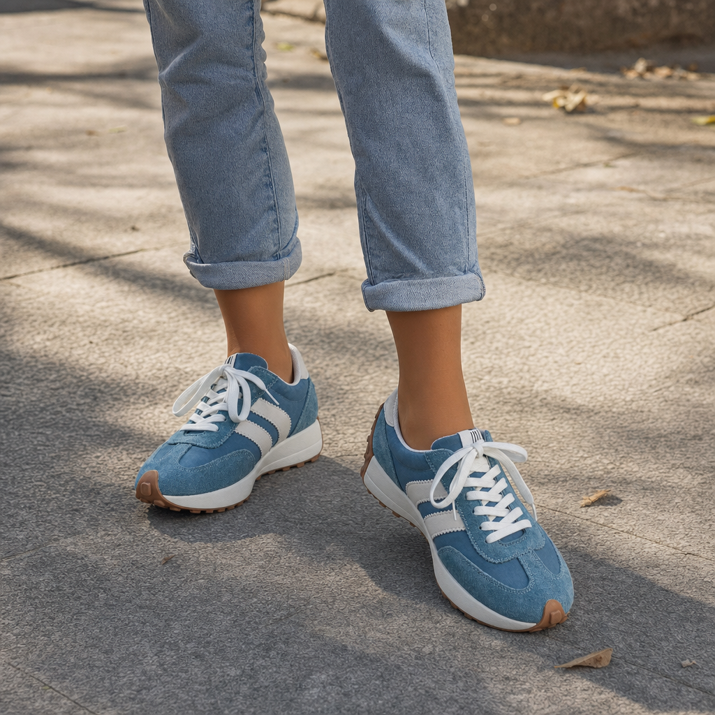 Kaia | Women's Retro Lace-Up Sneakers — product image 2