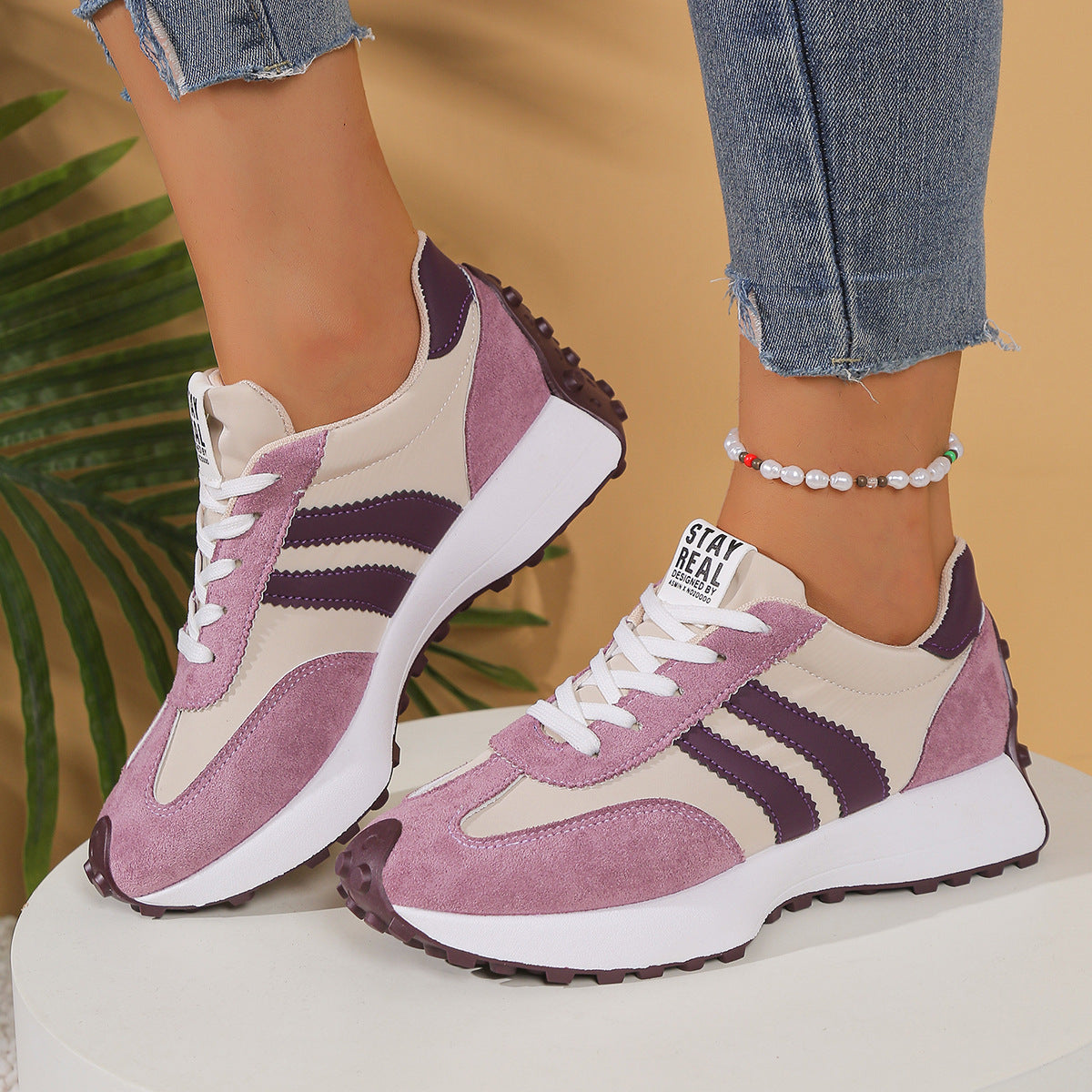 Kaia | Women's Retro Lace-Up Sneakers — product image 28
