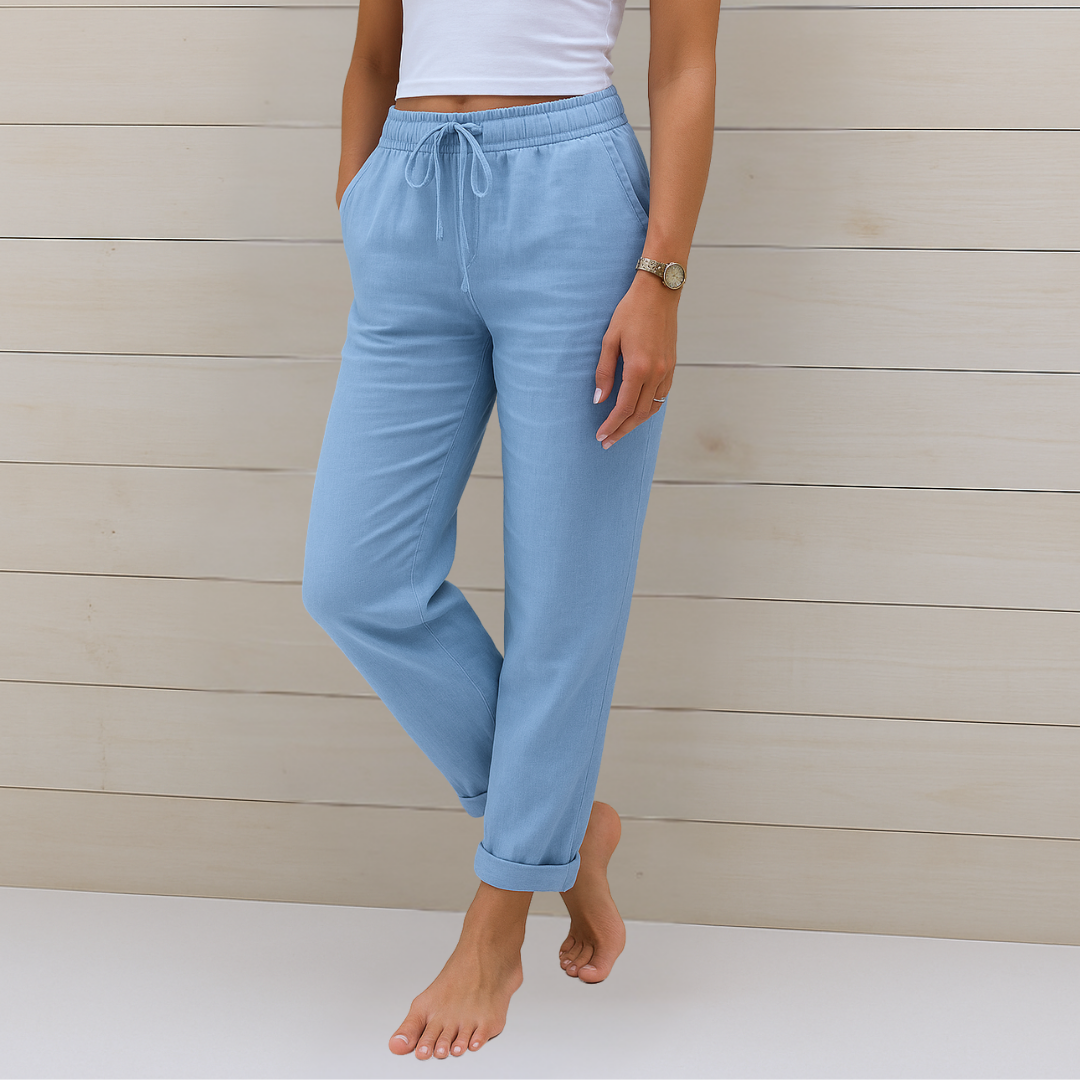 Lori | Women's Elastic-Waist Casual Trousers — product image 3