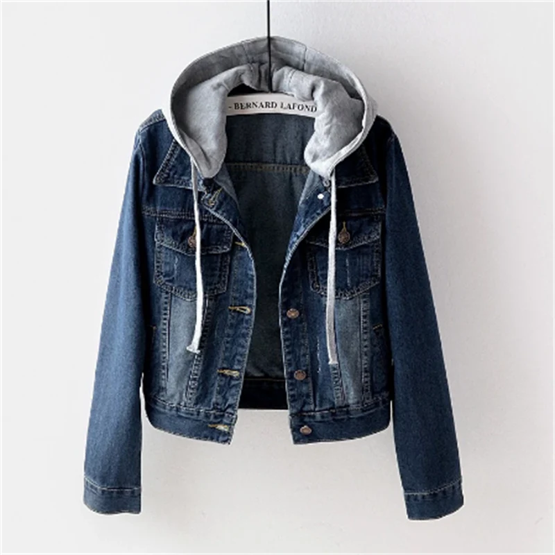 Luna | Women's Hooded Denim Trucker Jacket — product image 3
