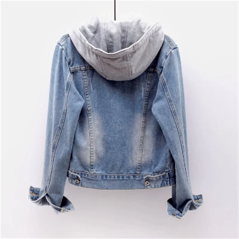Luna | Women's Hooded Denim Trucker Jacket — product image 6