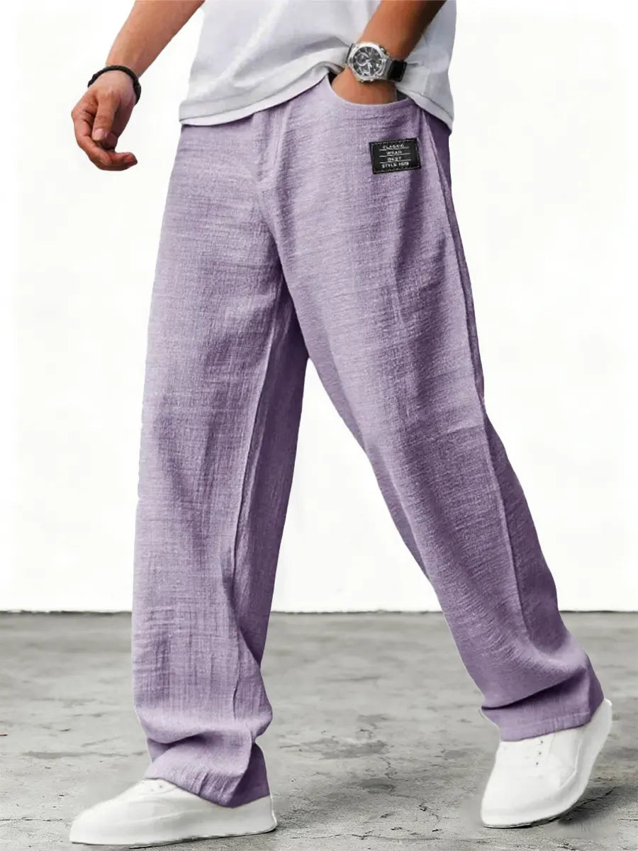 Luneria | Men's Relaxed Wide-Leg Trousers — product image 3