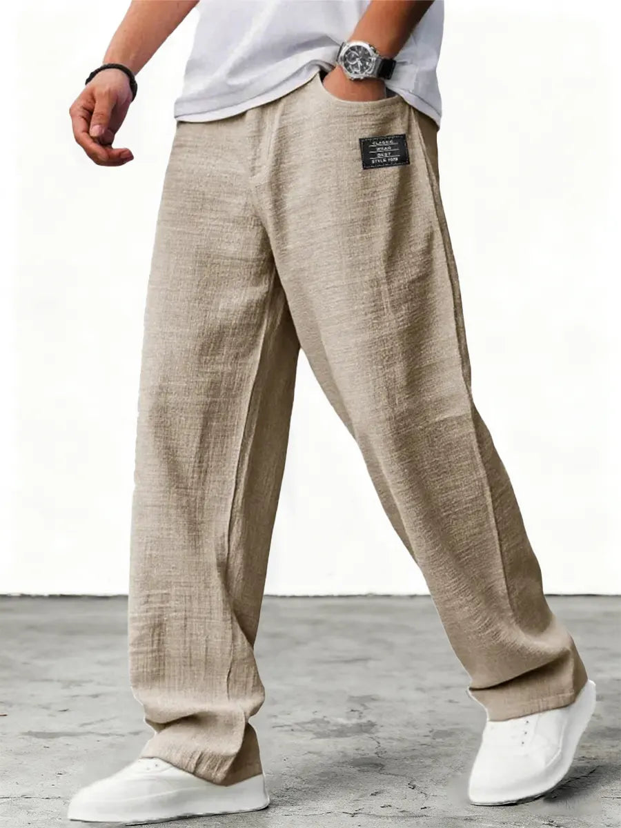Luneria | Men's Relaxed Wide-Leg Trousers — product image 6