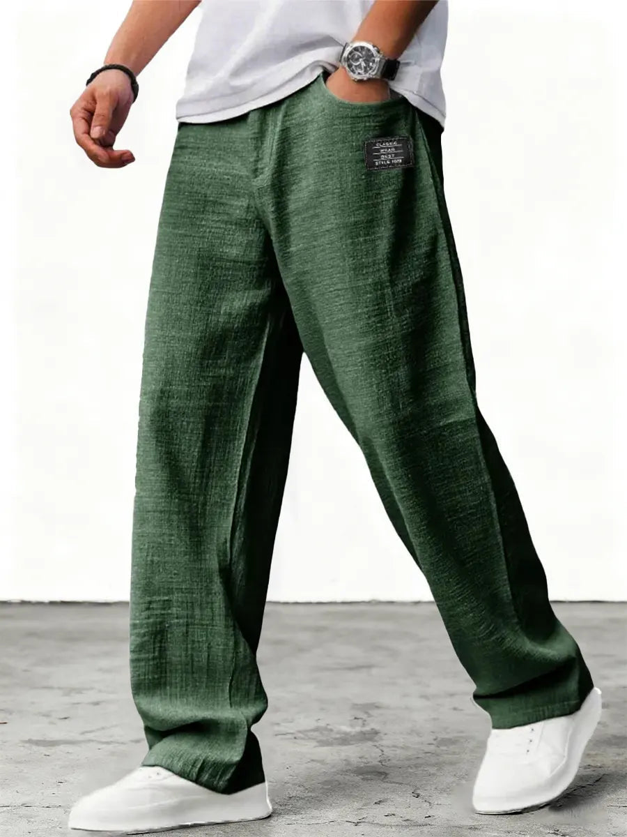 Luneria | Men's Relaxed Wide-Leg Trousers — product image 8