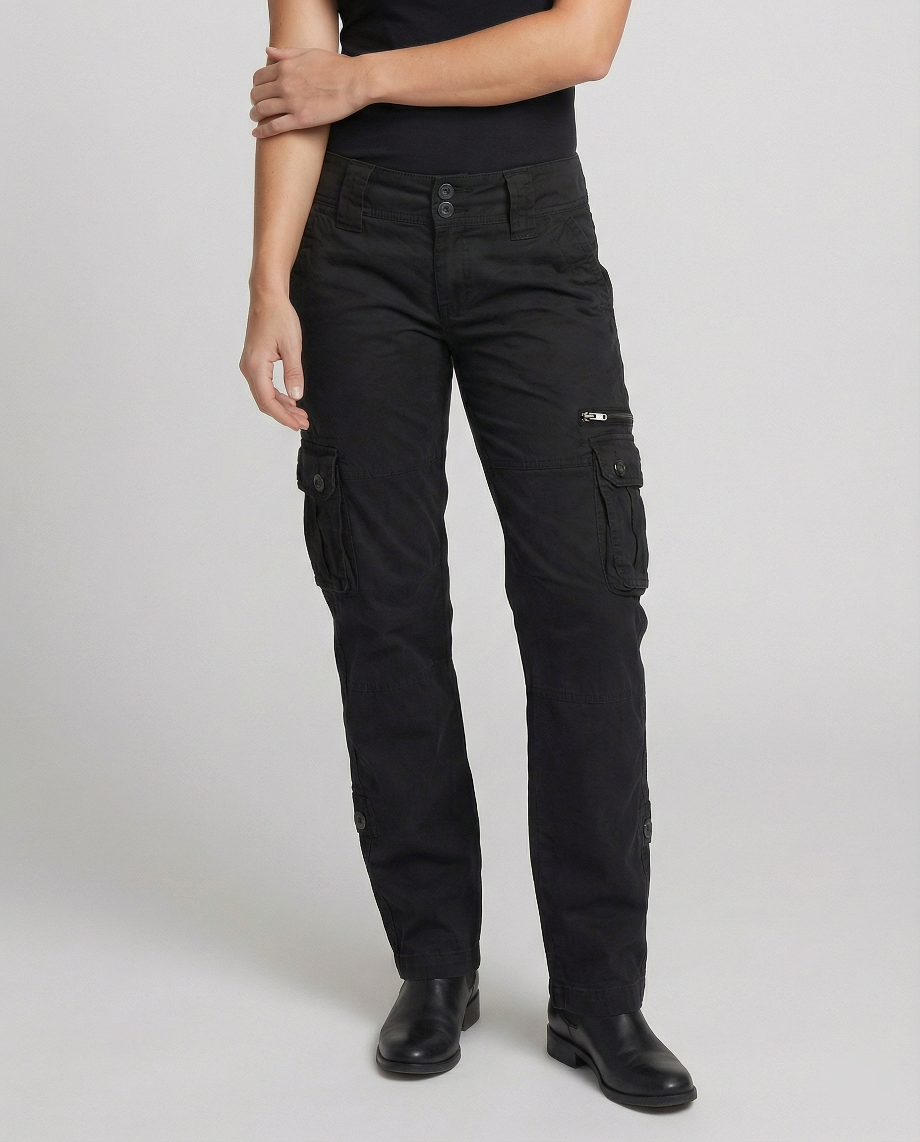 Mila | Women's Straight-Leg Multi-Pocket Cargo Pants — product image 1