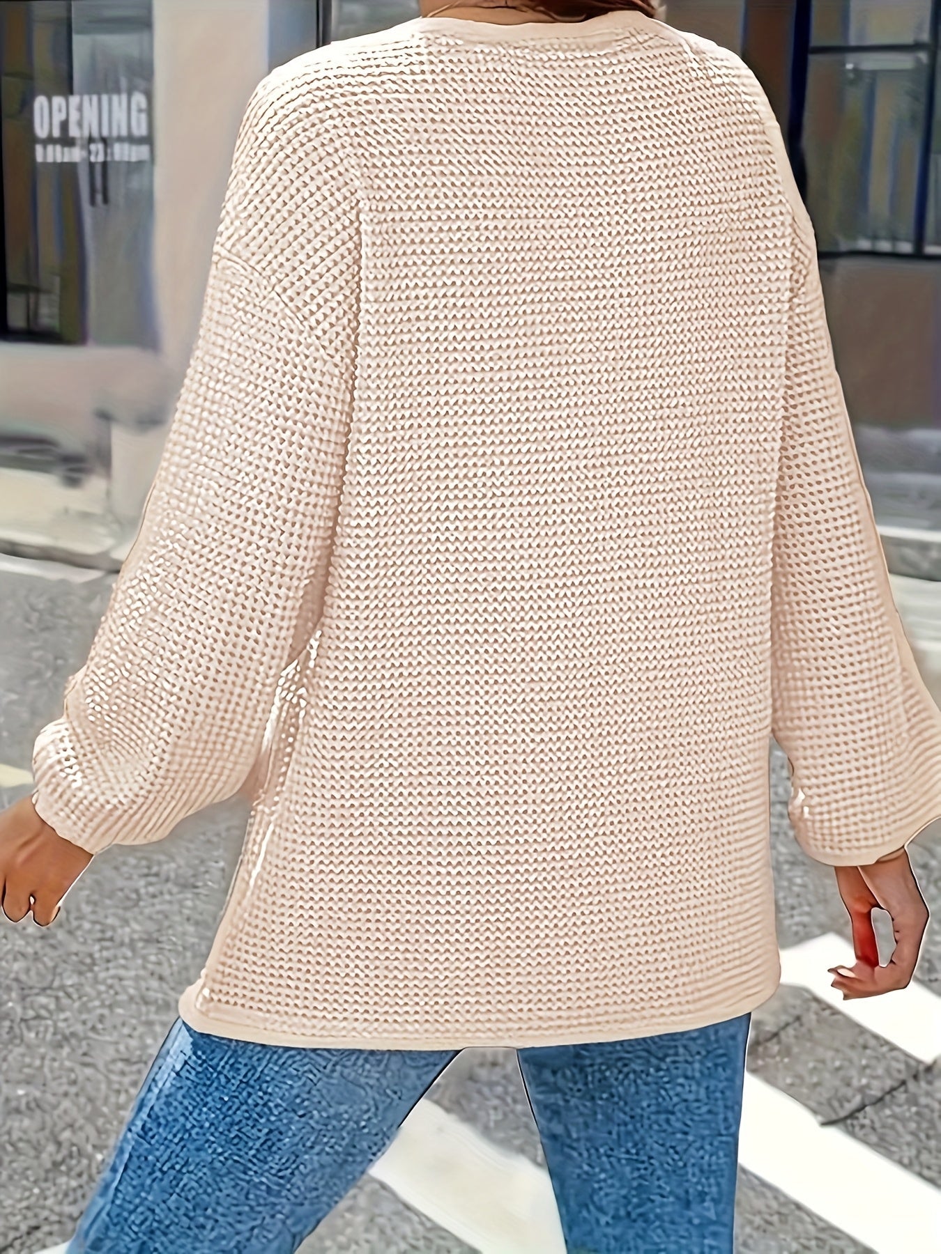 Natasha | Women's Waffle-Knit Henley Top — product image 17