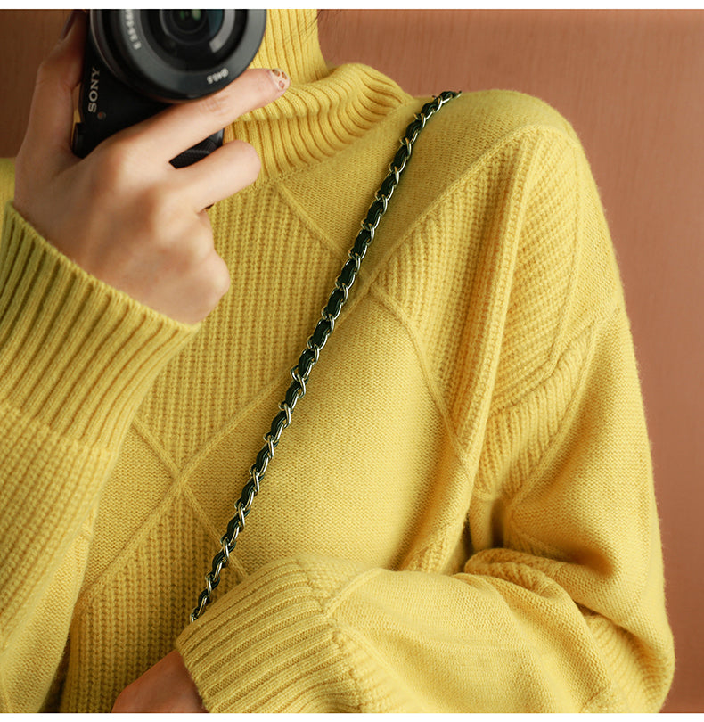 Nora | Women's Ribbed Turtleneck Sweater — product image 13