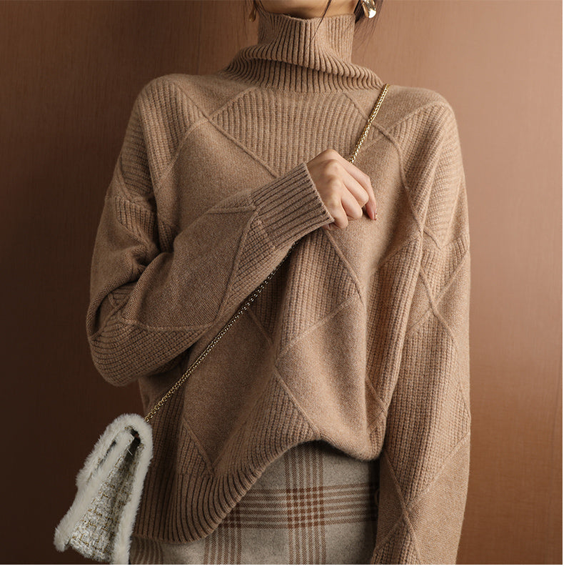 Nora | Women's Ribbed Turtleneck Sweater — product image 15