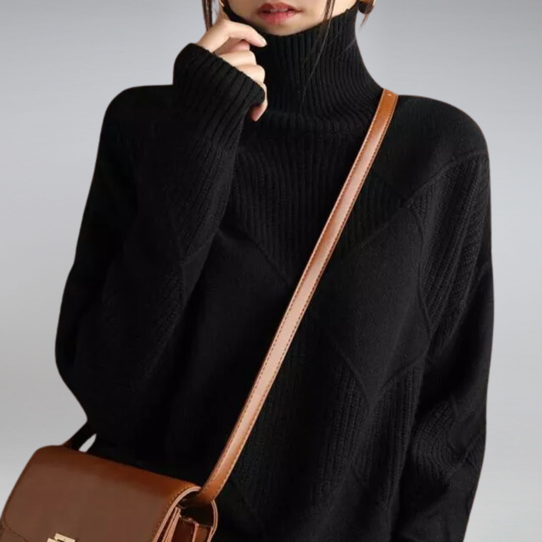 Nora | Women's Ribbed Turtleneck Sweater — product image 28