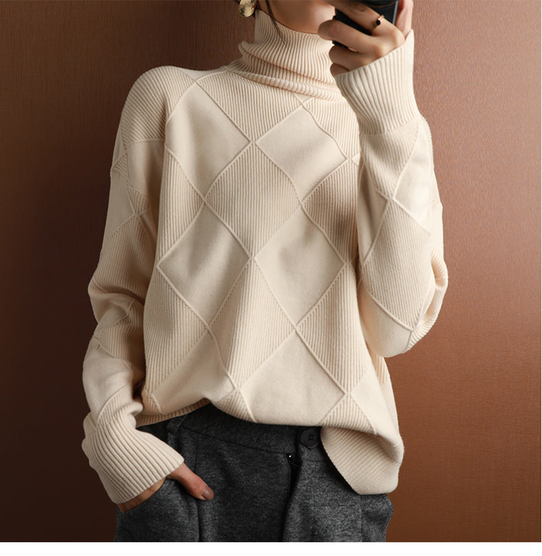 Nora | Women's Ribbed Turtleneck Sweater — product image 30