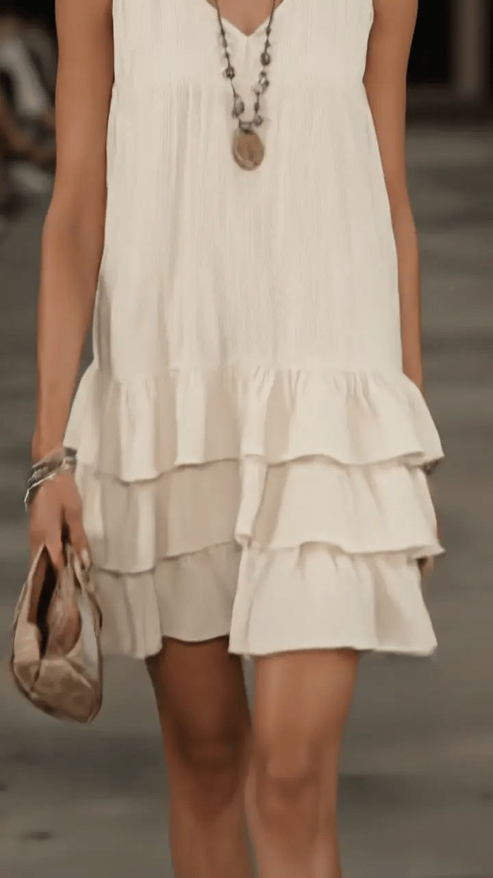 Lux | Women's Ruffle-Hem Tunic Dress