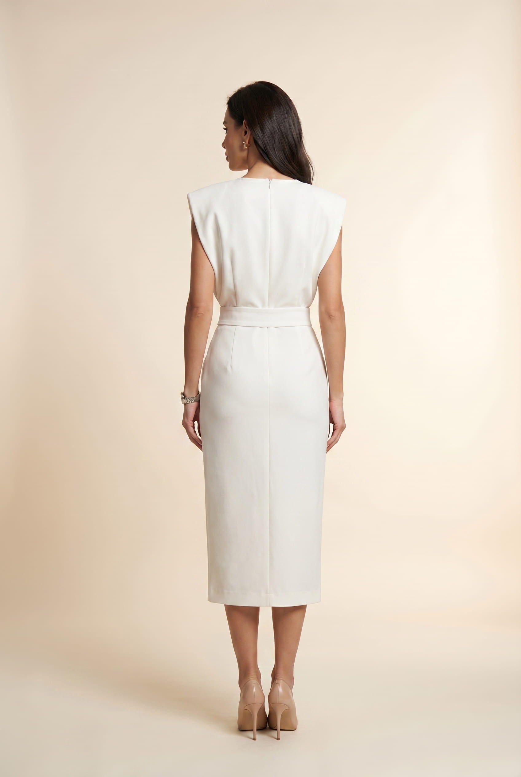 Slimzy Women's Button-Detail Sleeveless Midi Dress – product image 3 of 11