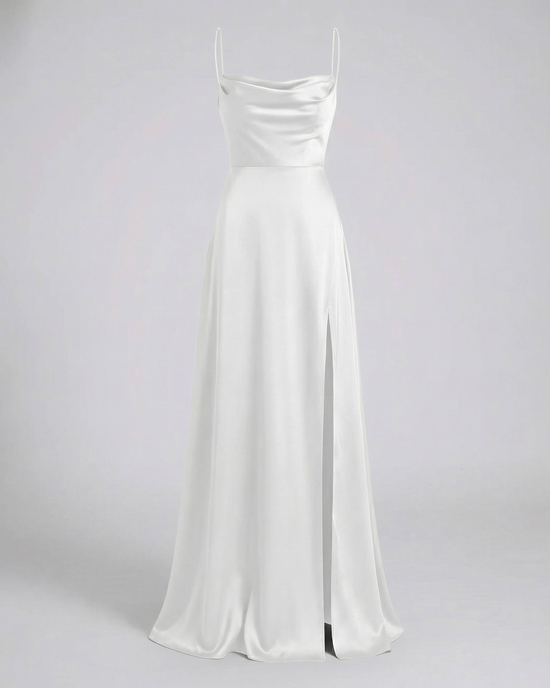 Slimzy Women's Cowl-Neck Side-Slit Maxi Dress – product image 9 of 11