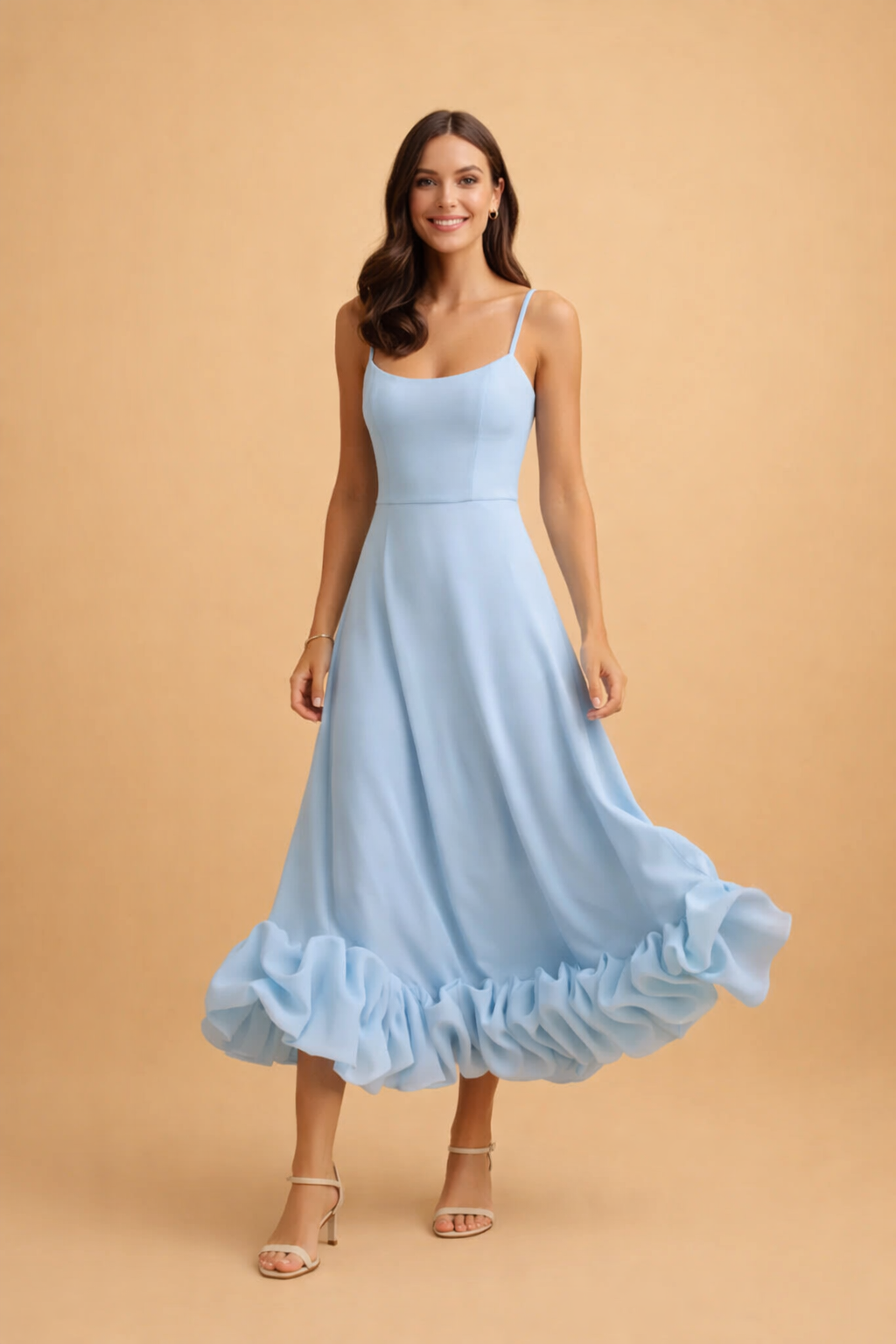 Slimzy Women's Flared-Hem Camisole Midi Dress – product image 4 of 8