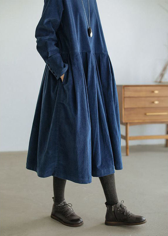 Slimzy Women's Long-Sleeve Corduroy Midi Dress – product image 3 of 6