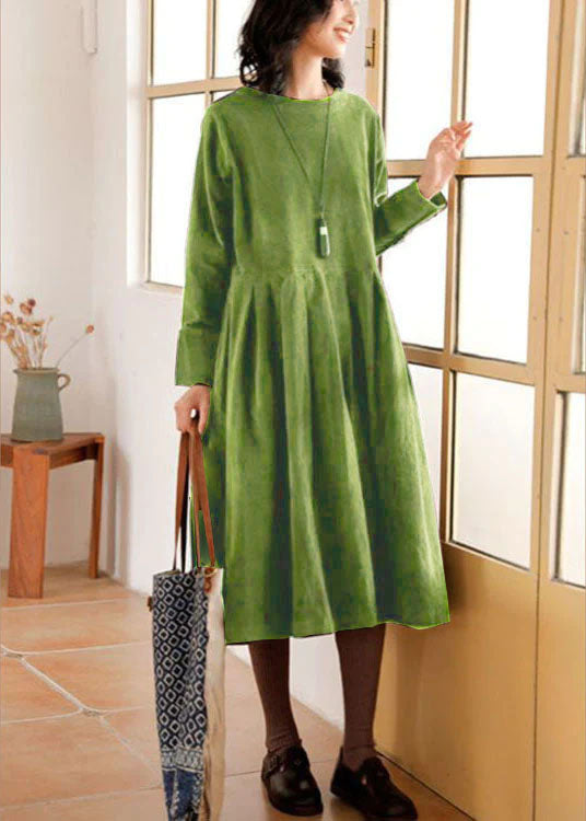 Slimzy Women's Long-Sleeve Corduroy Midi Dress – product image 6 of 6