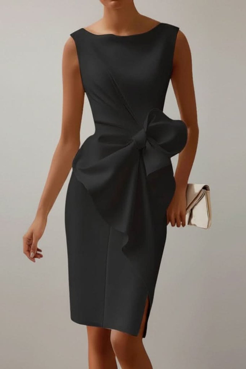 Slimzy Women's Oversized Bow-Detail Midi Dress – product image 6 of 10