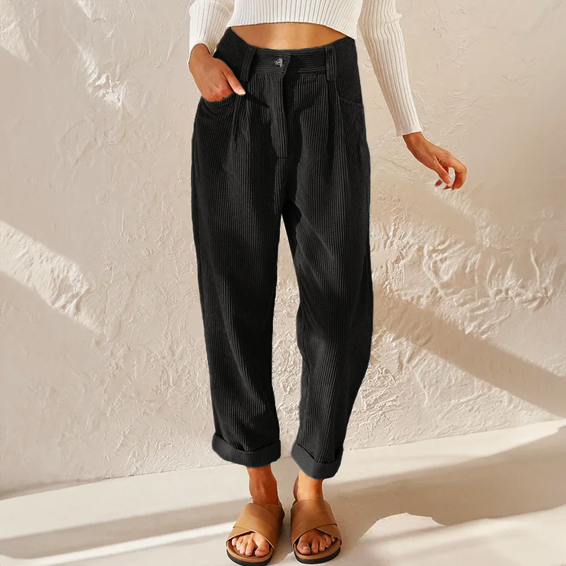 Riley | Women's Wide-Leg Textured Trousers
