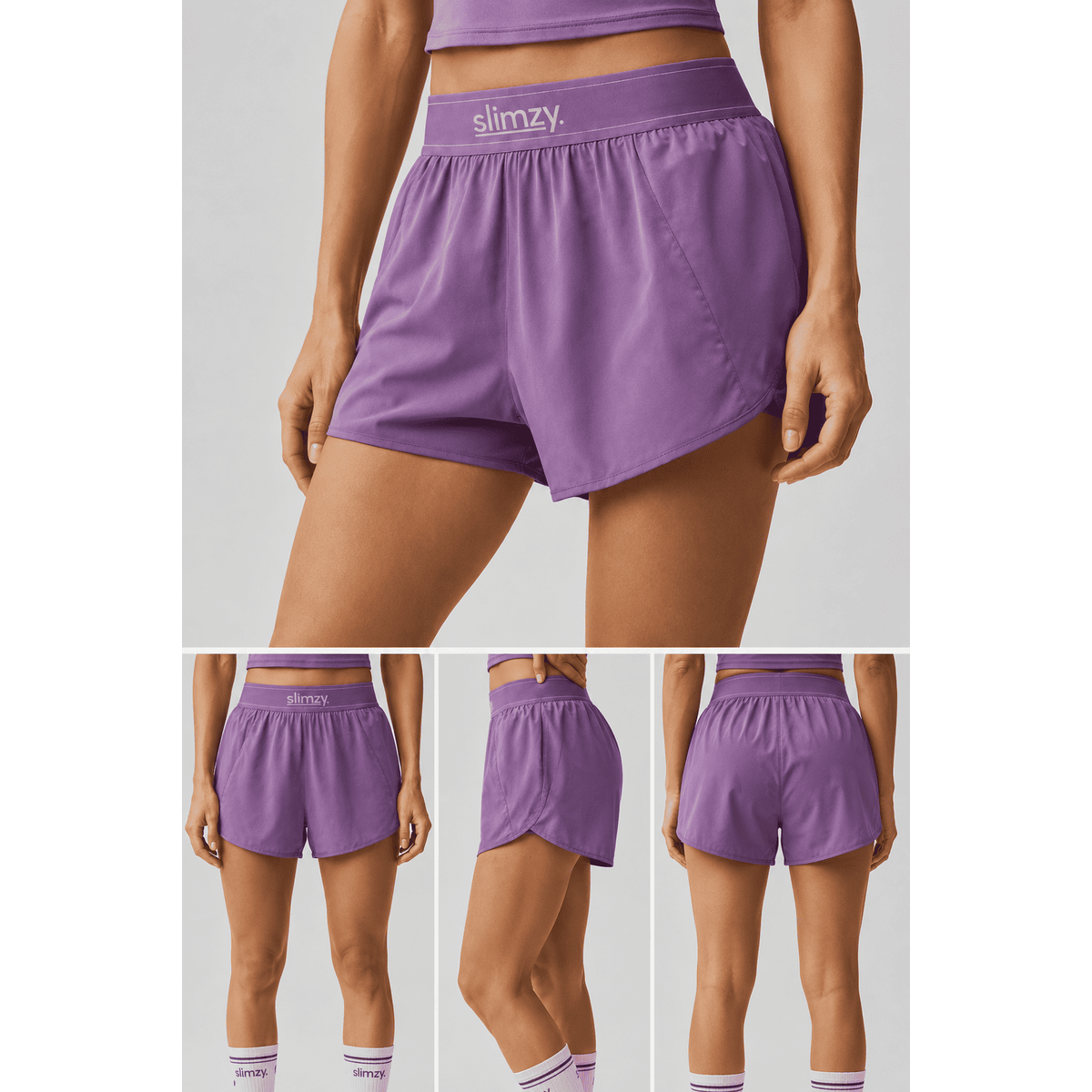 Women's Slimzy Runner Shorts - Purple