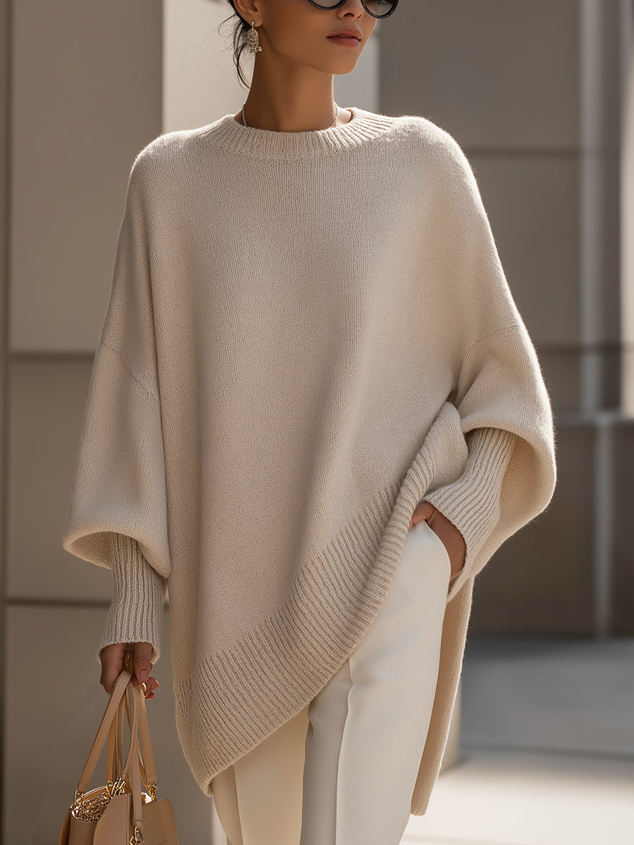 Luxe | Women's Oversized Drape Knit Sweater