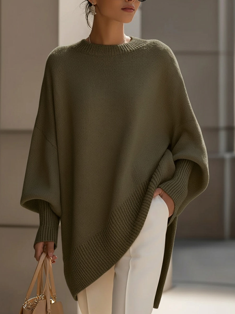 Luxe | Women's Oversized Drape Knit Sweater