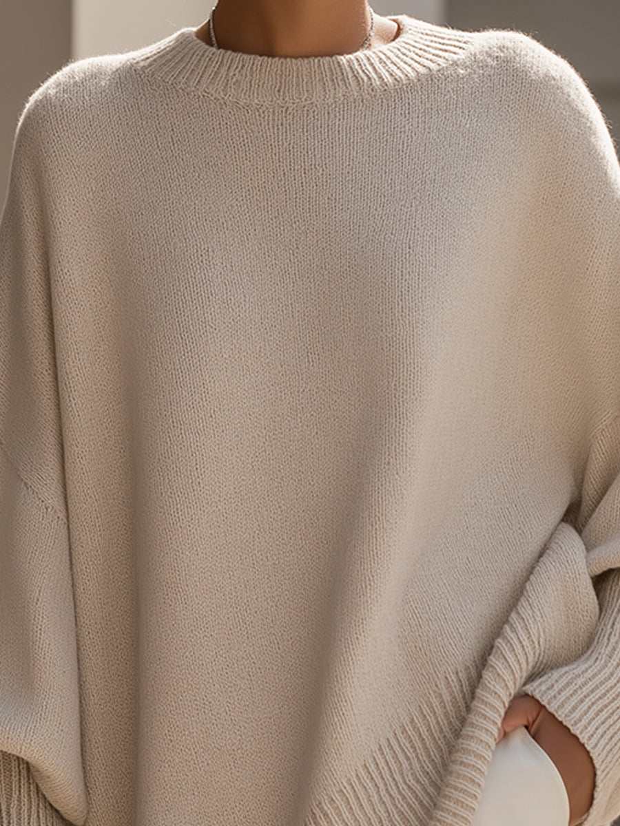 Luxe | Women's Oversized Drape Knit Sweater
