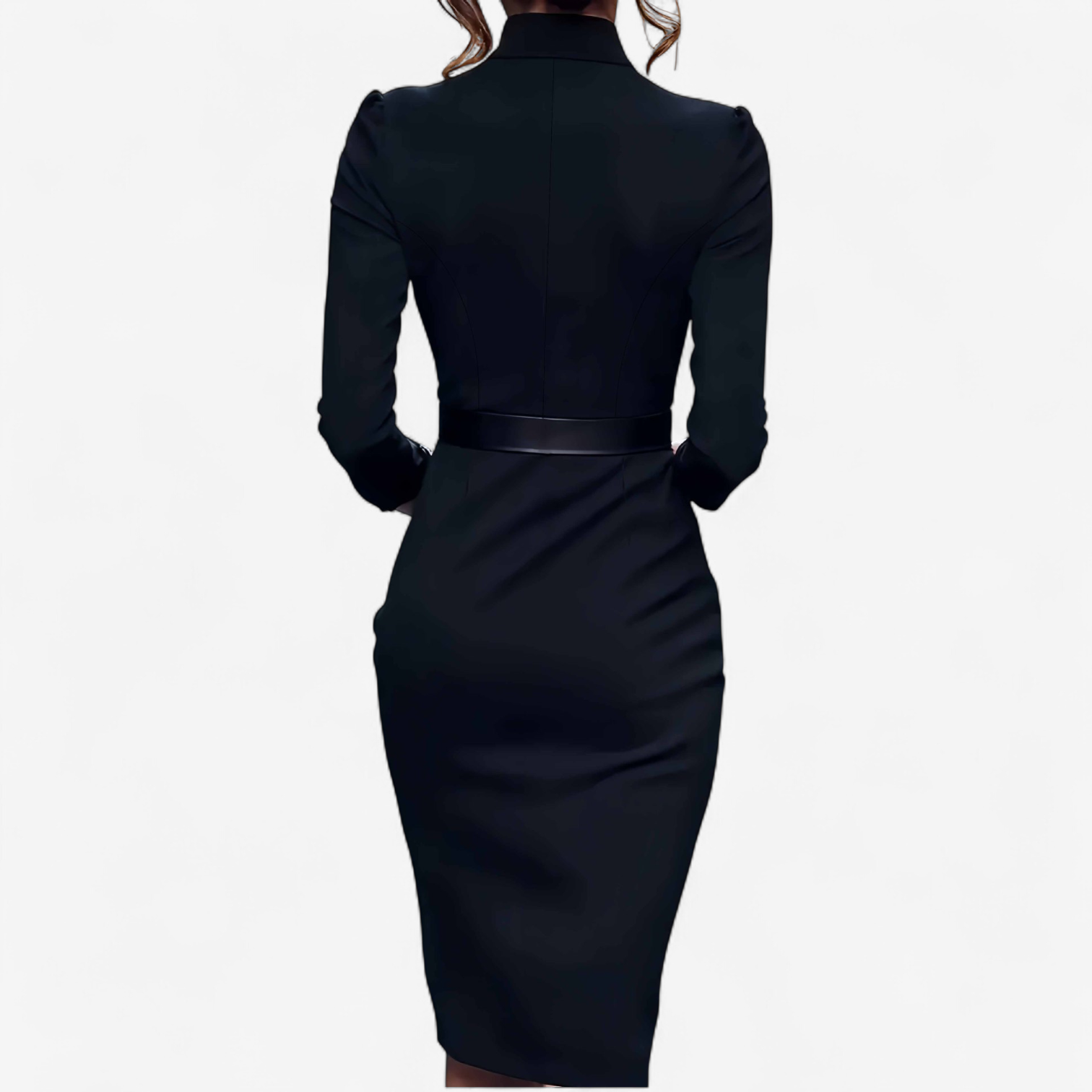 Abilene | Women's Belted Three-Quarter-Sleeve Midi Dress — product image 8
