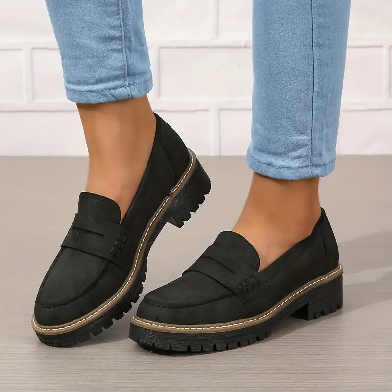 Avery | Women's Lug-Sole Platform Loafers — product image 1