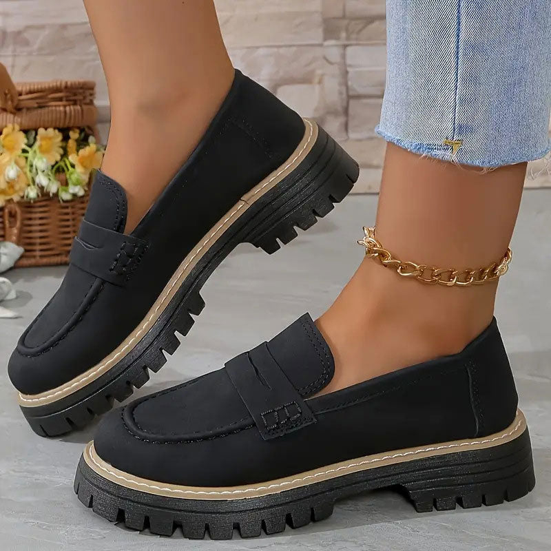 Avery | Women's Lug-Sole Platform Loafers — product image 4