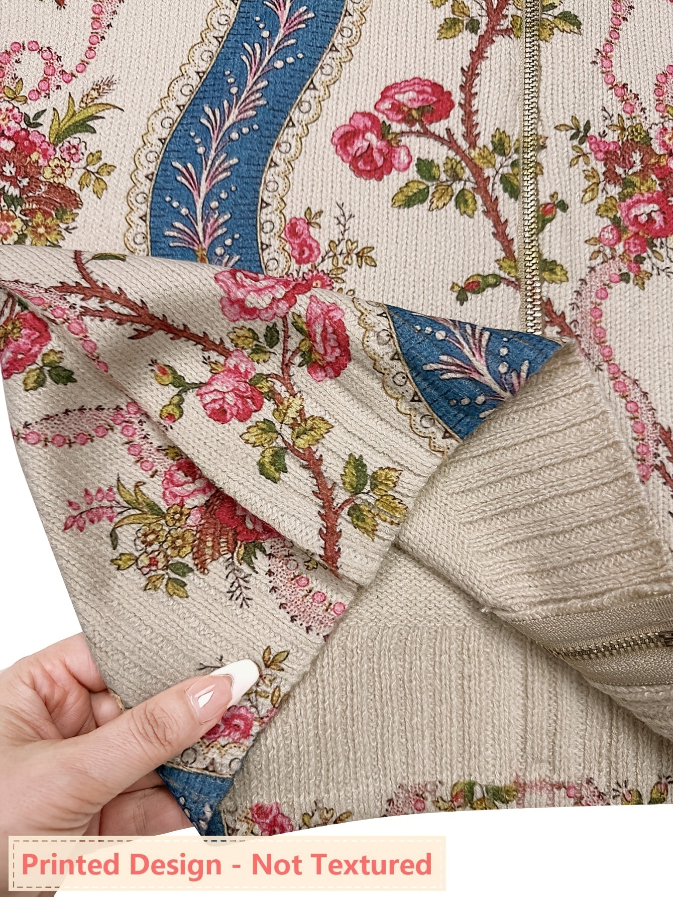 Danielle | Women's Floral-Print Zip-Front Jacket — product image 5
