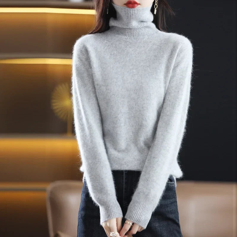 Elara | Women's Fitted Turtleneck Sweater — product image 10