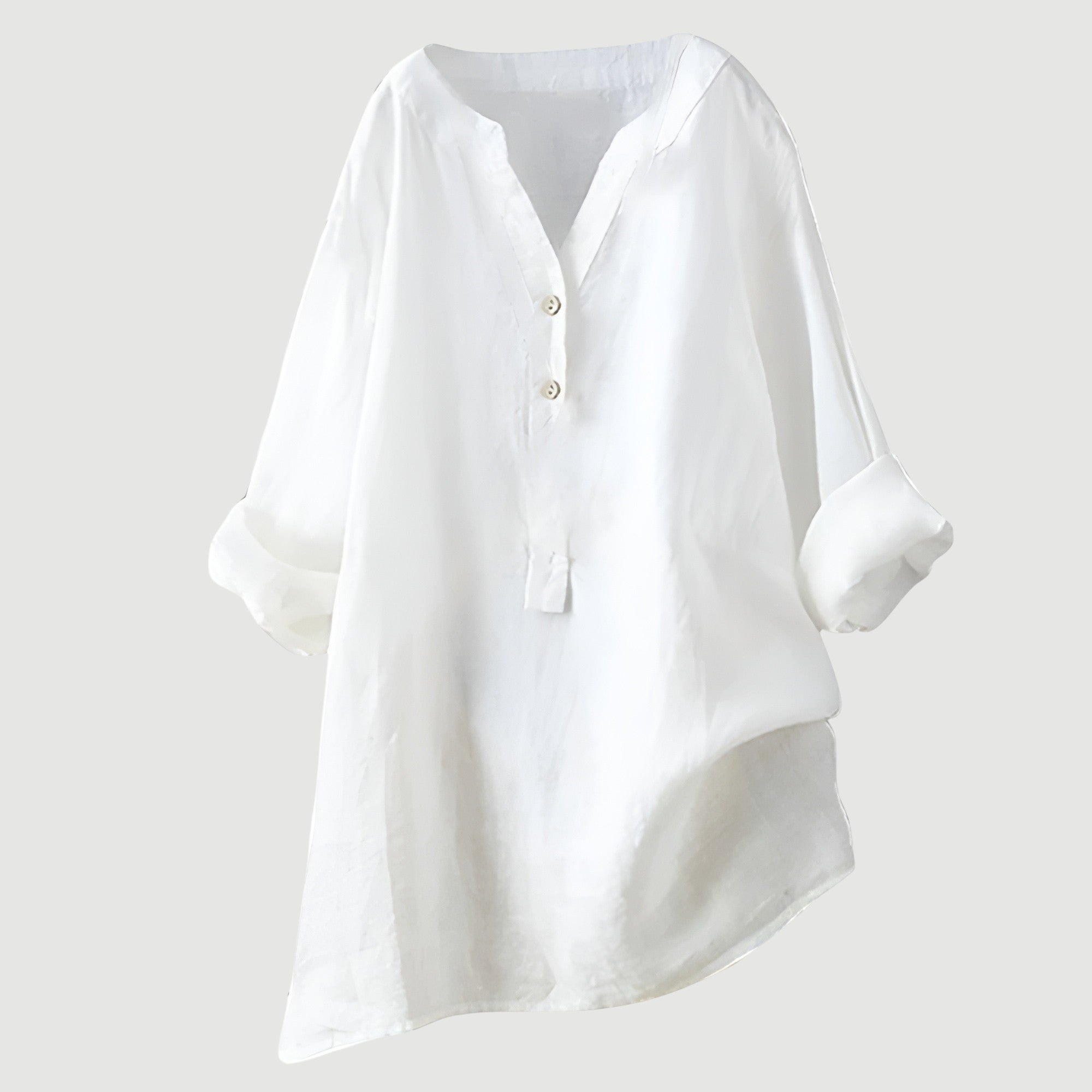 Freja | Women's Button-Front Tunic Blouse — product image 4