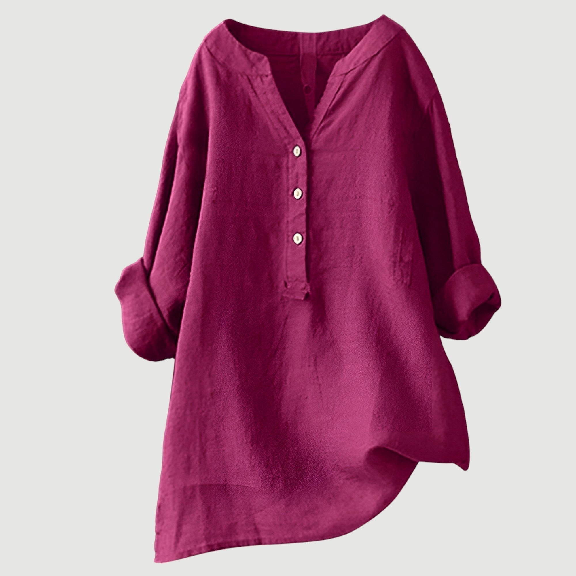 Freja | Women's Button-Front Tunic Blouse — product image 6