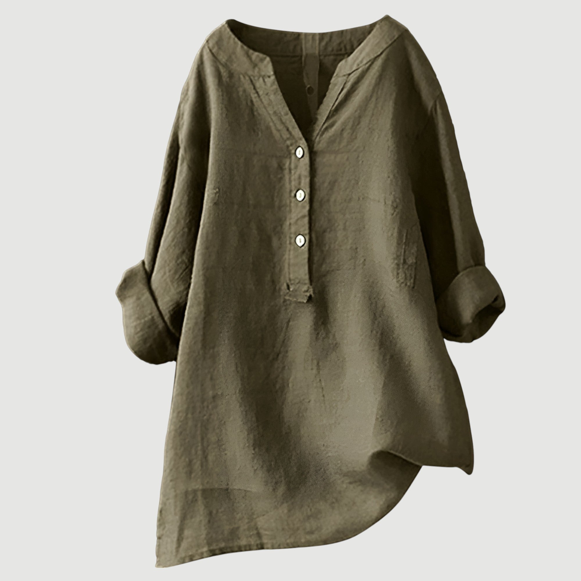 Freja | Women's Button-Front Tunic Blouse — product image 7