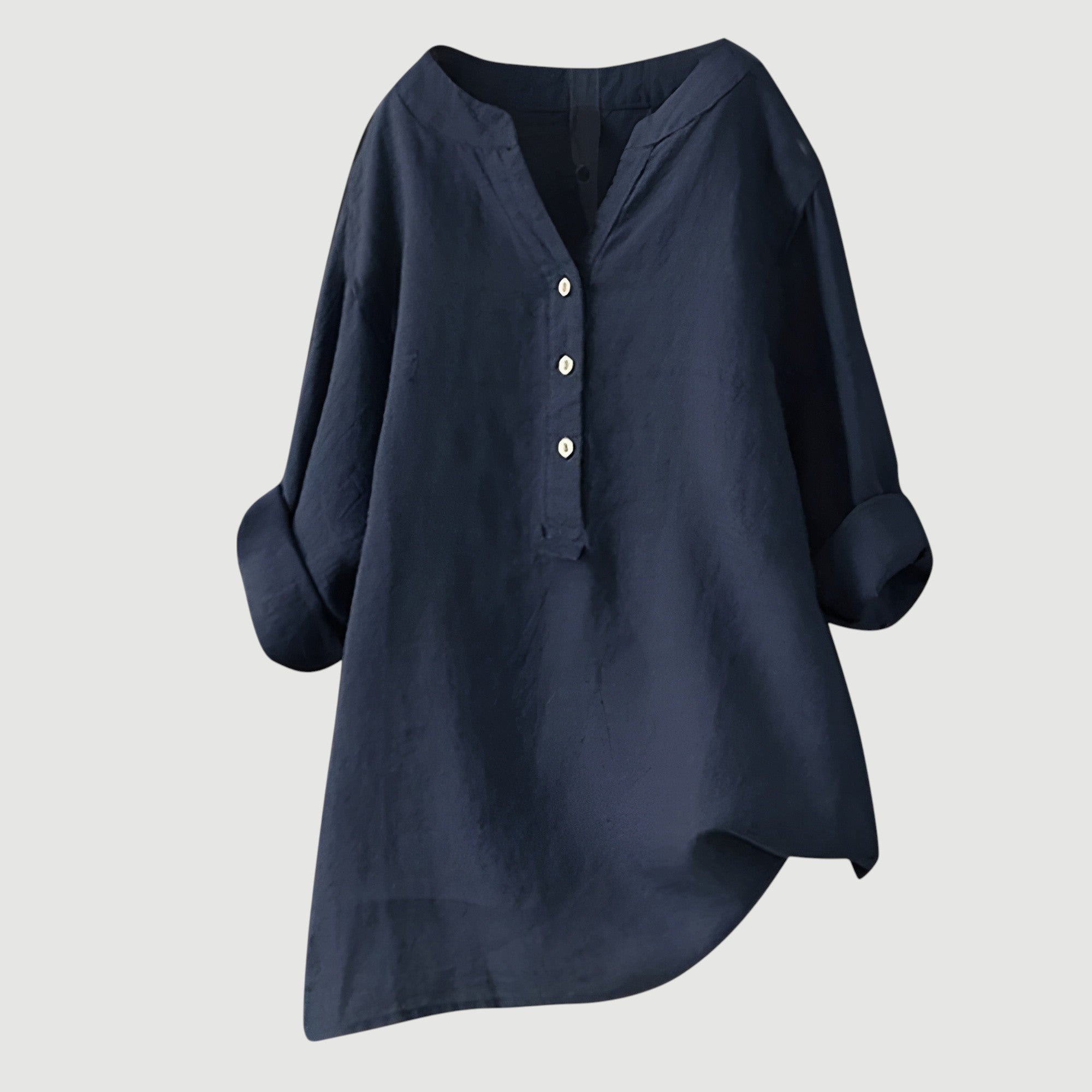 Freja | Women's Button-Front Tunic Blouse — product image 8