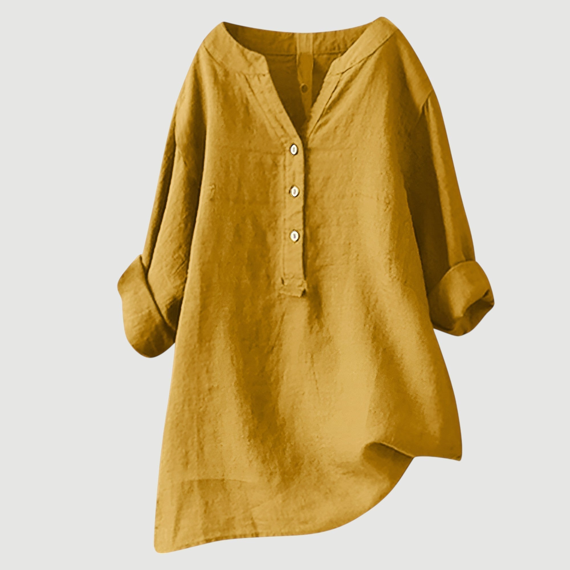 Freja | Women's Button-Front Tunic Blouse — product image 9