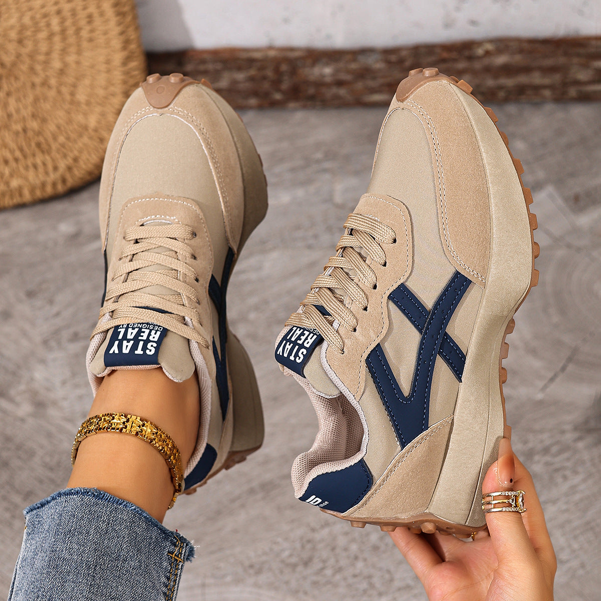 Kaia | Women's Retro Lace-Up Sneakers — product image 4
