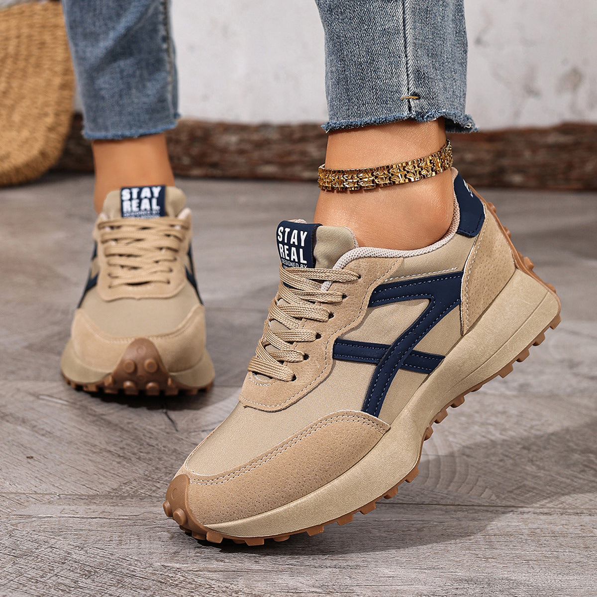 Kaia | Women's Retro Lace-Up Sneakers — product image 6