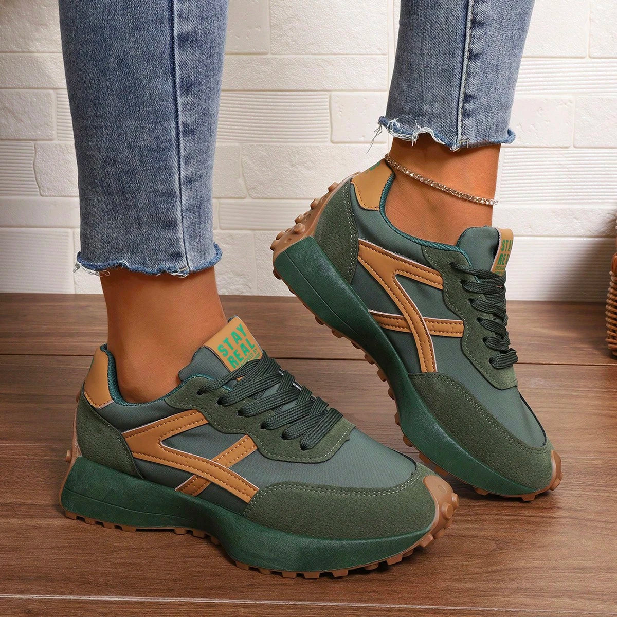Kaia | Women's Retro Lace-Up Sneakers — product image 8
