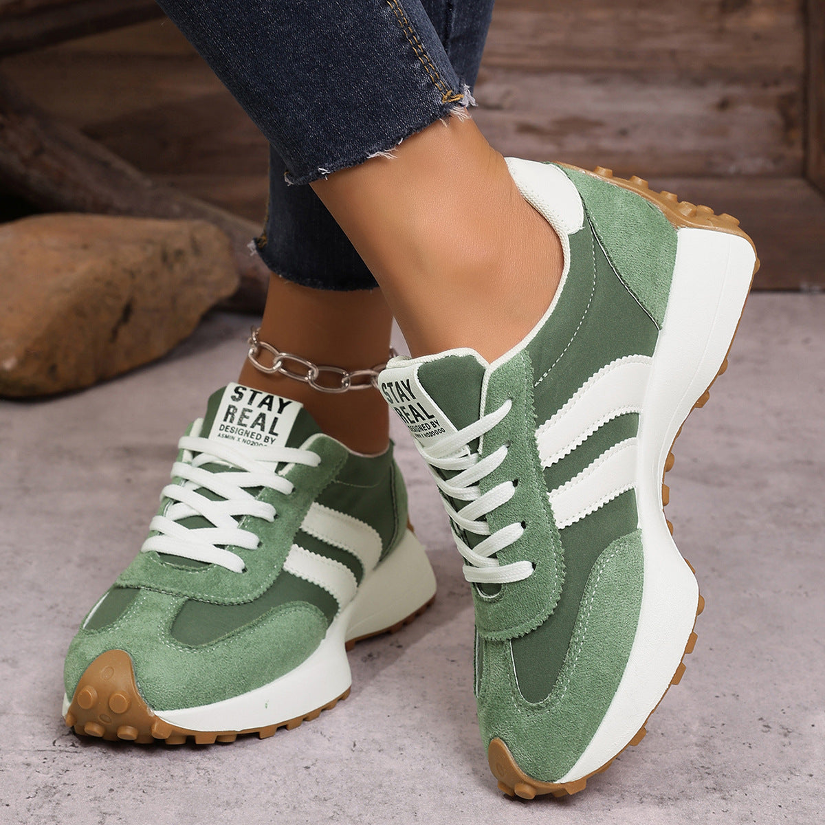 Kaia | Women's Retro Lace-Up Sneakers — product image 25