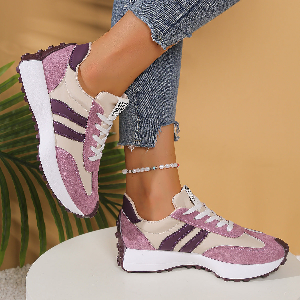 Kaia | Women's Retro Lace-Up Sneakers — product image 30